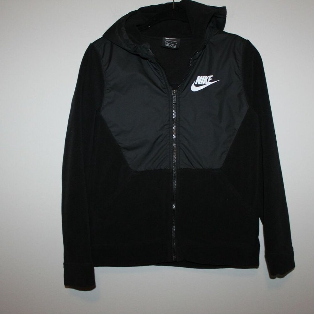 Nike Boys Fleece Zip up Jacket Hoodie HW9778 - Picture 2 of 6